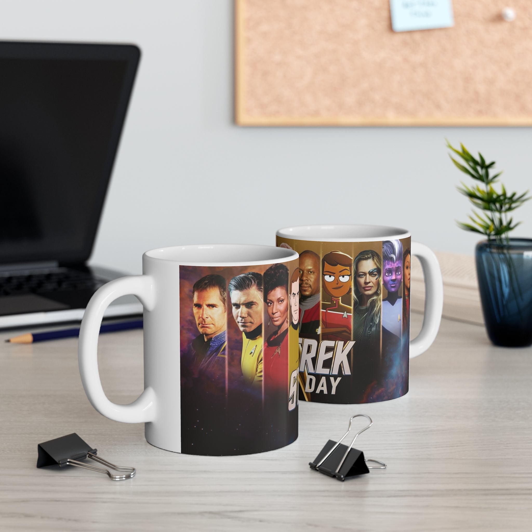 Star Trek Collection- USS Enterprise White Ceramic Mug - Creations by Chris and Carlos